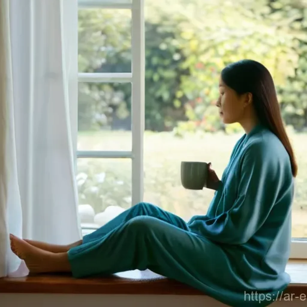 자기 표현을 촉진하는 소통 방법 - **Prompt 1: Serene Reflection and Inner Peace**
"A person in their late twenties to early thirti...